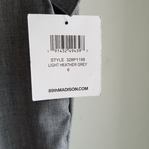 👖89+ MADISON CROPPED  GREY DRESS PANTS - Picture 5 of 5